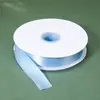 80 Jardas 2,5cm Fita de Poliéster Cor Sólida Fábrica Atacado Fita para Bolo Atacado Fita para Casamento Fita para Embalagem Artesanal