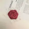 Encaje de Tela Rosa Flor Hecha a Mano Accesorios Florales DIY Tocado Accesorios para el Cabello Ropa Estéreo Accesorios Semi-Terminados Mayoreo