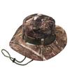 Gorro Camuflado Chapéu de Malha para Exterior Aba Larga Quebra-Sol Chapéu de Pescador Americano Casual Respirável Chapéu de Sol Chapéu de Pesca Chapéu Balde Selva