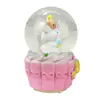 Bola de Cristal Personalizada Anime Urso Fofo Resina Pequenos Enfeites Presente Bola de Água Giratória Decoração de Mesa Estátua Enfeites