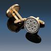 Lote de gemelos de camisa francesa para hombre de comercio exterior de metal con patrón retro redondo de alta calidad en stock europeo y americano transfronterizo