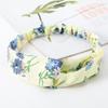 Accesorios para el Cabello Estilo Japonés y Coreano Diadema Cruzada Ancha con Estampado de Lunares Vintage Diadema de Cinta Dulce y Sencilla