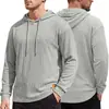 Sudadera con capucha de manga larga para hombre, jacquard texturizado, para fitness deportivo, para exteriores, para correr, corte ajustado, de Amazon Europa y América