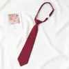 Rayas Burdeos Perezoso Libre jk Estilo Japonés Preppy Uniforme de Soltero Corbata de Moño Femenina Sentido Escolar Corbata para Foto de Graduación Masculino
