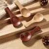 Colheres Pequenas de Madeira Estilo Japonês Atacado, Colheres Pequenas de Madeira Artesanais, Colheres de Madeira para Pó, Colheres para Leite em Pó, Podem Ser Gravadas a Laser com Logo