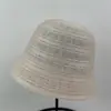 Chapéu de Pescador Versátil de Cor Sólida com Contas Vazadas para Mulheres, Novo Estilo Primavera e Verão, Chapéu com Proteção Solar Emagrecedor para Atividades ao Ar Livre e Praia