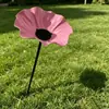 Nuevo Producto Palo de Jardín de Flor de Metal Hecho a Mano Alimentador de Pájaros de Flor de Metal Hecho a Mano