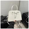 Bolsa Vintage Feminina Grande Capacidade Casual 2025 Nova Bolsa Transversal de Primavera Bolsa Bowling Portátil Feminina de Alto Nível