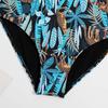 En Stock Traje de Baño de Dos Piezas 2025 para Mujer, Estampado de Leopardo, Falda de Gasa con Volantes, Alta Elasticidad, con Copas en el Pecho