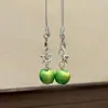 Colgante de Manzana Estrella 3D Lindo y Realista Cadena para Teléfono Llavero Decoración para Bolsos, Fundas de Auriculares y Llaveros de Dcd