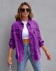 2026 Nueva Chaqueta Vaquera de Longitud Media Deshilachada Rota Estilo Europeo y Americano para Mujer, Top Casual de Manga Larga con Cuello de Solapa para Otoño e Invierno