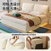 Cama de Tela Tongyu Especial Extraíble y Lavable Estilo Oreja de Elefante Almacenamiento Deslizante Color Crema Caja de Almacenamiento de Gran Capacidad