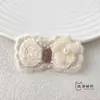 Série Mika Flor de Renda Tecido com Contas Laço Acessórios DIY Bolsa Sapato Flor Chapéu Acessórios Acessórios de Roupa