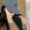Gorra de Algodón Puro Personalizada con Letra A de Alta Calidad con Bordado Original, Gorra de Béisbol para Hombres y Mujeres, Gorra de Pico Ancho Estilo Coreano para Primavera y Verano