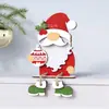 Produto Novo Transfronteiriço Conjunto de Personagens de Natal 3D Suporte em Camadas Papai Noel Prateleira Decoração de Casa