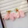 Pendientes Súper de Hada con Borlas Florales, Pendientes Frescos y Elegantes Estilo Bosque, Pendientes de Nicho de Gama Alta al por Mayor para Mujeres