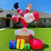 Modelo inflable navideño original transfronterizo, fabricante directo, modelo inflable de Santa Claus, Santa Claus, anciano de Navidad