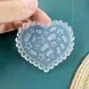 Molde de Arte para Uñas de Dibujos Animados al por Mayor Silicona de Alta Transparencia No se Pone Blanco Molde para Uñas de Epoxi Flor de Tulipán Lazo