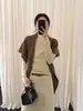 Han Xun Essencial de Outono Estilo Básico Gola Alta Meia Camada Macio Elástico Camiseta Base Feminina 2026 Novo Modelo 27534