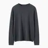 Suéter Básico Minimalista de Punto de Cuello Medio Alto para Mujer Hilo 100% Algodón Holgado Adelgazante Multicolor Suéter Base