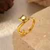 Anel de Gato e Cachorro Lele Jewelry Anel de Casal Moda Fofa Coreana Anel Ajustável de Aço Inoxidável Cross-Border