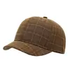 Gorra de Béisbol Retro a Cuadros Artística de Ala Corta para Hombres y Mujeres, Marca de Moda Casual Versátil Sombrero para el Sol para Exteriores