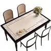 Mantel Individual Retro Estilo Francés para Mesa de Comedor, Sensación de Lujo Ligero y Gama Alta, Impermeable y a Prueba de Aceite, Mantel para Mesa de Café Lavable, Protector de Mesa Resistente a Altas Temperaturas