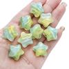 Gota de resina degradado de aceite tridimensional estilo pintura al óleo estrellas cuentas hechas a mano DIY cuentas sueltas materiales para joyería de cuentas cadena para teléfono móvil