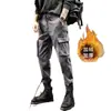 Pantalones Jogger Gruesos Forrados de Polar para Hombre Pantalones Cargo Sueltos Pantalones Casuales Pantalones Cropped de Cintura Alta de Moda Color Sólido Marca de Moda