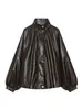 Comercio exterior transfronterizo ropa de mujer, nuevo estilo de otoño, moda europea y americana chaqueta de aviador efecto piel 2969241