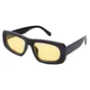 Gafas de Sol Cuadradas Simples Versátiles Marco Negro Moda Hip-Hop Tendencia Estrellas Mismo Estilo para Hombres 2232