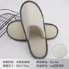 Pantuflas desechables de algodón y lino con base antideslizante para hotel Artículos de tocador desechables para hotel Personalización de pantuflas desechables para casa de huéspedes