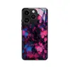 Funda para Teléfono Móvil Flor Oscura Transfronteriza Apple 17/18 Promax Funda de Vidrio Iphone15Plus Protección Completa Contra Colisiones