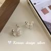 Pendientes de Plata de Ley S925 de Múltiples Líneas con Diseño de Nicho de Celebridad de Internet Coreana, de Alta Gama, Amigables con los Oídos, Estilo Ins