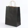 Bolsa de tote de papel kraft más vendida transfronteriza para empaque de regalos, bolsa de empaque para repostería y postres, bolsa de papel para llevar bebidas de té de leche