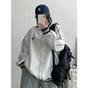 Sudadera Rayada Pesada Estilo Americano para Hombre, Chaqueta de Béisbol Bordada de Marca de Moda High Street de Invierno, Ropa Exterior Versátil Estilo Universitario Retro para Pareja