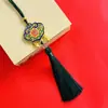 Pingente de Carro Fechadura Ruyi 2025 Novo Pingente para Interior de Carro Espelho Retrovisor Pingente para Interior de Carro Acessórios de Pingente Elegantes e Atmosféricos