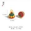 Nuevos Productos 2024: Cordón de Pulsera de la Fortuna con Forma de Calabaza para Manualidades, Chapado en Oro, con Agujero para Colgar Accesorios
