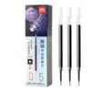 Recarga para bolígrafo de gel retráctil Deli ST secado rápido recarga de repuesto papelería para aprender recarga de tinta negra recarga para bolígrafo 0.5mm