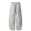 2025 Nuevos Pantalones Cargo de Secado Rápido Estilo Retro Americano Protección Solar de Verano Casual Pantalones de Paracaidista Plisados Silueta Cimitarra