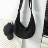 Bolso Grande de Diseño Plegado Estilo Japonés para Mujer 2026 Nuevo Otoño Correa Ancha para el Hombro Nailon Texturizado Bolso Dumpling