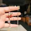 Estilo coreano novo simples moda elegante versátil roupa corrente de suéter longo colar com pingente de borla colar pingente atacado