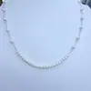 Colar de Pérolas de Água Doce Zhuji 3-5mm Contas Aurora Millet com Fio de Memória de Alta Qualidade Não Deformável Artesanato de Precisão