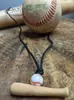 Bate de Béisbol de Madera Creativo de Venta Caliente Transfronteriza, Collar con Cordón de Béisbol Ajustable, Regalo de Coordinación para Eventos Deportivos