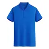 Camisa polo de secado rápido con tejido de microperforaciones, ropa de trabajo personalizada con logo impreso, cuello camisero, color liso, manga corta, camisa publicitaria hecha a medida, uniforme corporativo