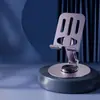 Soporte de Metal Plegable Giratorio para Teléfono, Soporte de Escritorio Portátil para Transmisiones en Vivo, Logo Personalizado Disponible