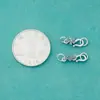 Prata de Lei S925 Fecho Vintage para Pulseira Colar DIY Conector Fivela para Corda Trançada Acessórios Fecho S Modelo Novo