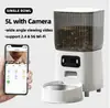 Comedouro para Gatos com Câmera, Alimentação Programada e Quantitativa para Animais de Estimação, Gatos e Cachorros, Dispositivo Inteligente de Alimentação Visual com Controle Remoto por App
