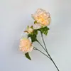 Simulación 3 cabezas hada melocotón peonía fabricantes 3 cabezas peonía auspiciosa peonía roja boda decoración del hogar flores artificiales al por mayor