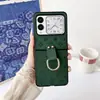 Moda Lujo Adecuado para Huawei Nova Flip Anillo de Dibujos Animados Cuerda Cruzada Cuero Creativo Pantalla Plegable Teléfono Móvil